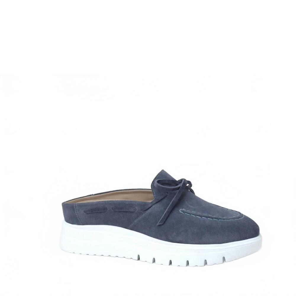NEW SOFTWAVES women's milana mule in glacial blue